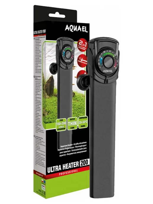 AQUAEL Нагреватель ULTRA HEATER для аквариума 130-200л 200Вт, 130200 л, 200 Вт, фото 3