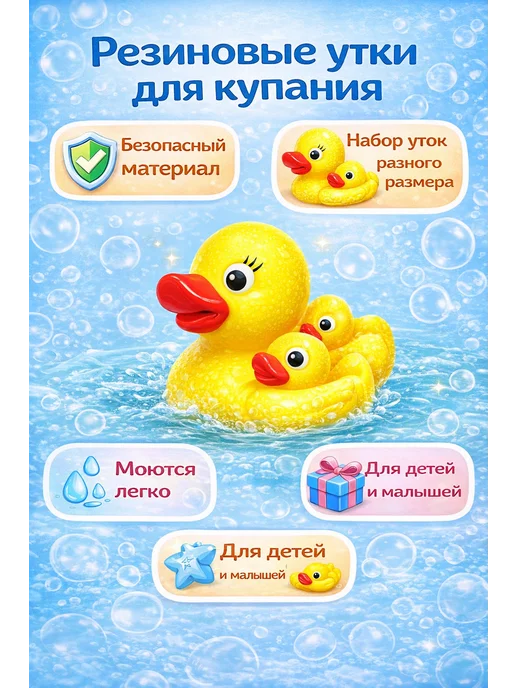 Набор игрушек для купания, желтый, фото 3