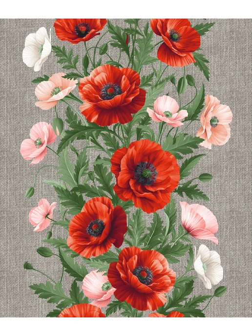 яктекс Дорожка на стол 50х150 "Королевские маки", 50x150, фото 3