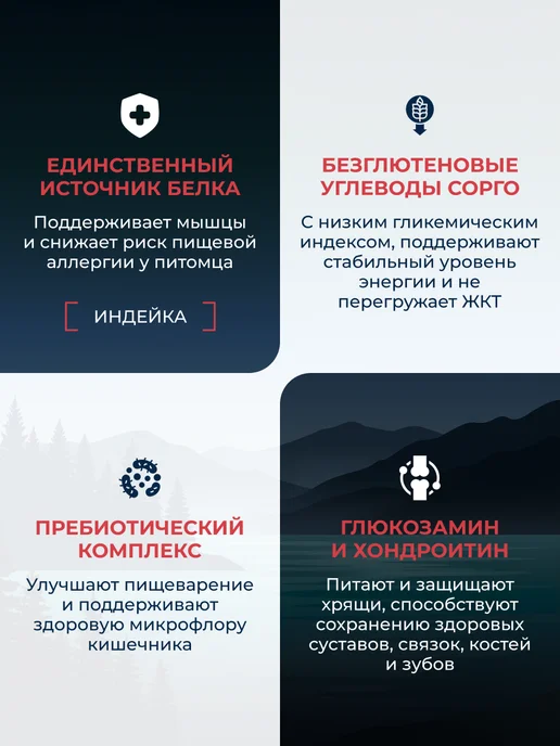 Сухой корм NordCraft Monoprotein Dogs для собак, индейка, 2 кг, фото 2