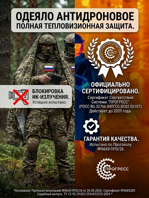 Империя впечатлений Антидроновое одеяло с функцией спальника, зеленый, фото 6
