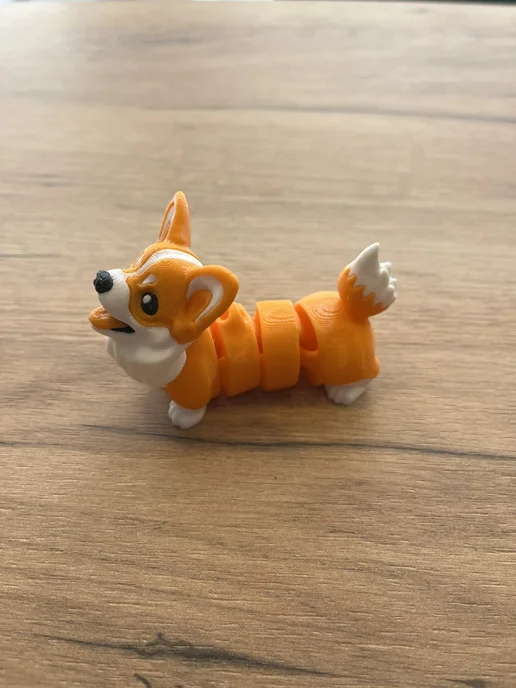 3D Сказки Фигурка Корги Батон подвижная 7 см, черный, фото 6