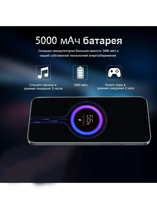 Смартфон YFQTXLW S25 Ultra 6/512 ГБ, черный, фото 8