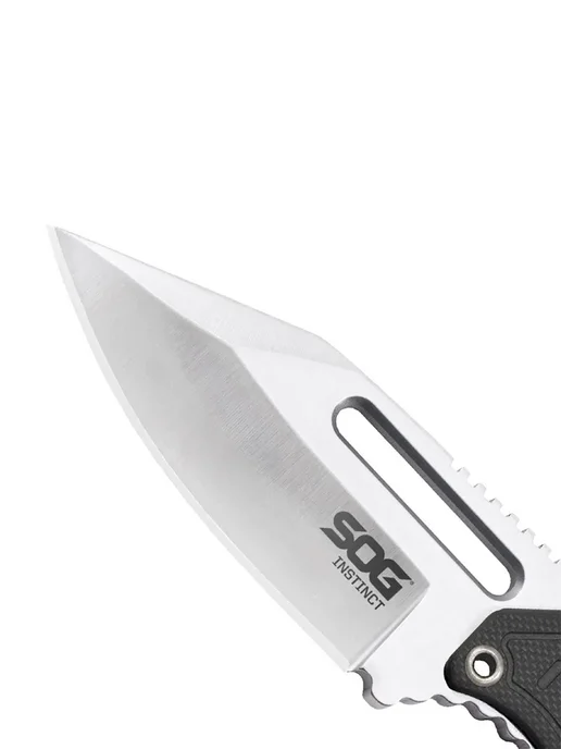 Нож SOG INSTINCT Черный серебристый, черный, фото 2