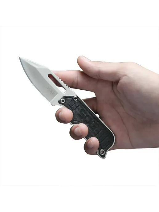 Нож SOG INSTINCT Черный серебристый, черный, фото 6