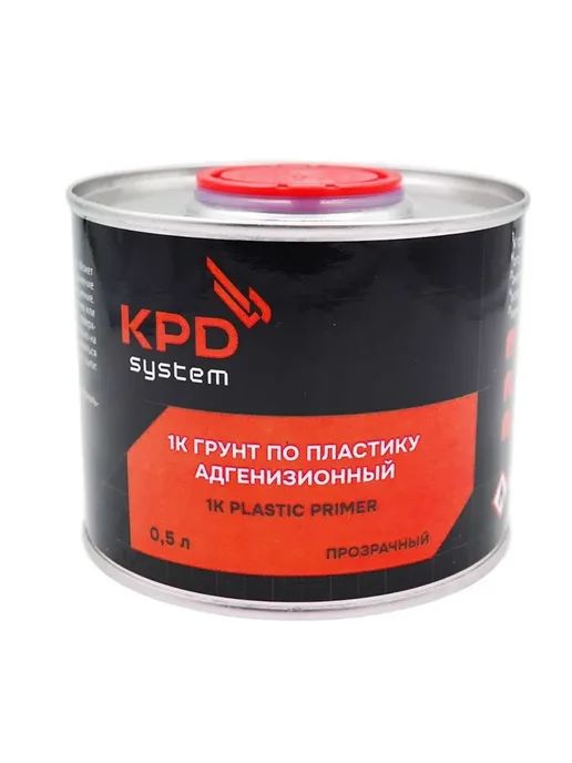 KPD SYSTEM Грунт PLASTIC PRIMER по пластику прозрачный 0,5л, 500 мл