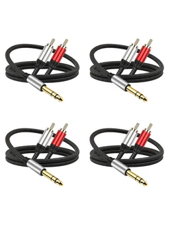6.35мм Мужской к USB RCA адаптер Y-Разделитель 1м