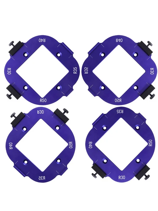 Positioning Tool 4в1 для DIY резки, шаблон для триммера (син, синий, фото 4