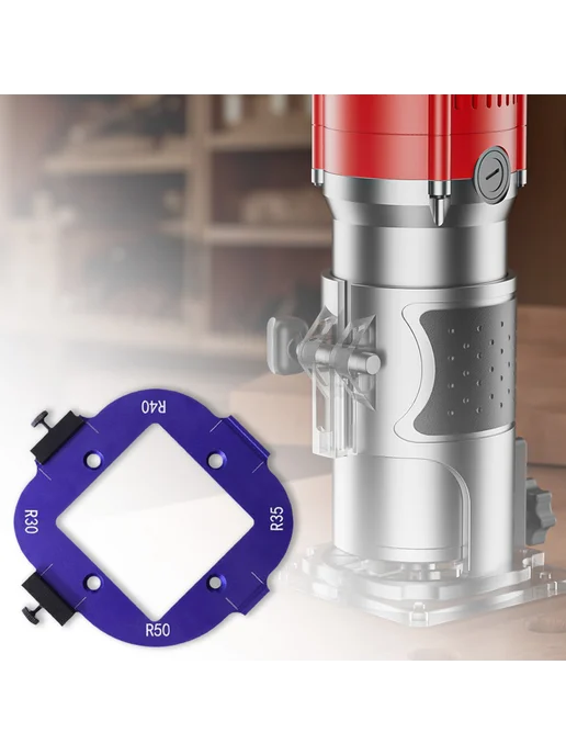 Positioning Tool 4в1 для DIY резки, шаблон для триммера (син, синий, фото 5