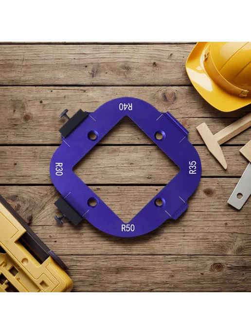 Positioning Tool 4в1 для DIY резки, шаблон для триммера (син, синий, фото 8