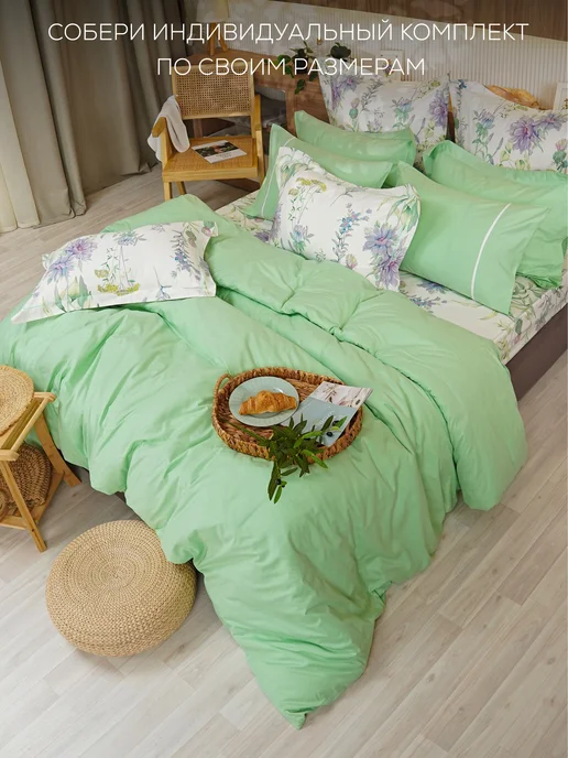 DOBRO HOME Простыня натяжная 100% хлопок, белый, фото 5