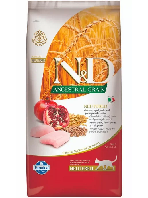 Сухой корм Farmina Ancestral Neutered для собак, курица, 5 кг