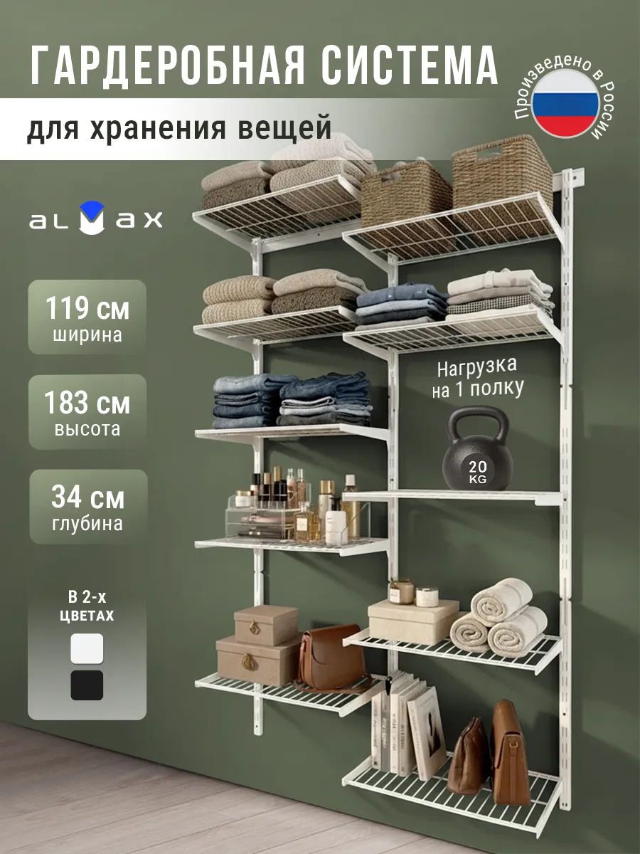 Гардеробная система хранения вещей для дома