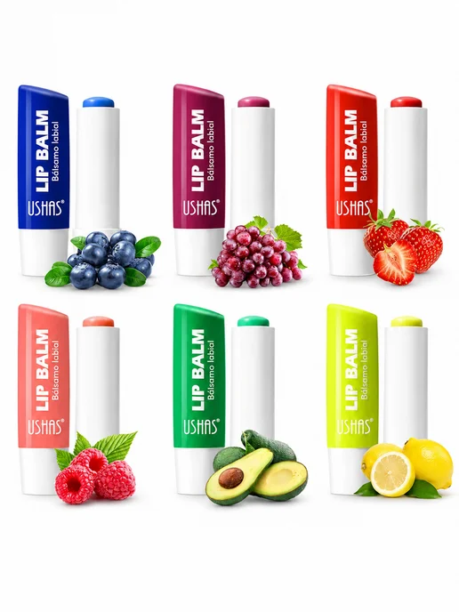 ushas Увлажняющий бальзам для губ Lip Balm 01 Lemon, желтый, фото 7