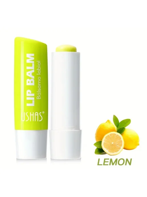 ushas Увлажняющий бальзам для губ Lip Balm 01 Lemon, желтый, фото 8