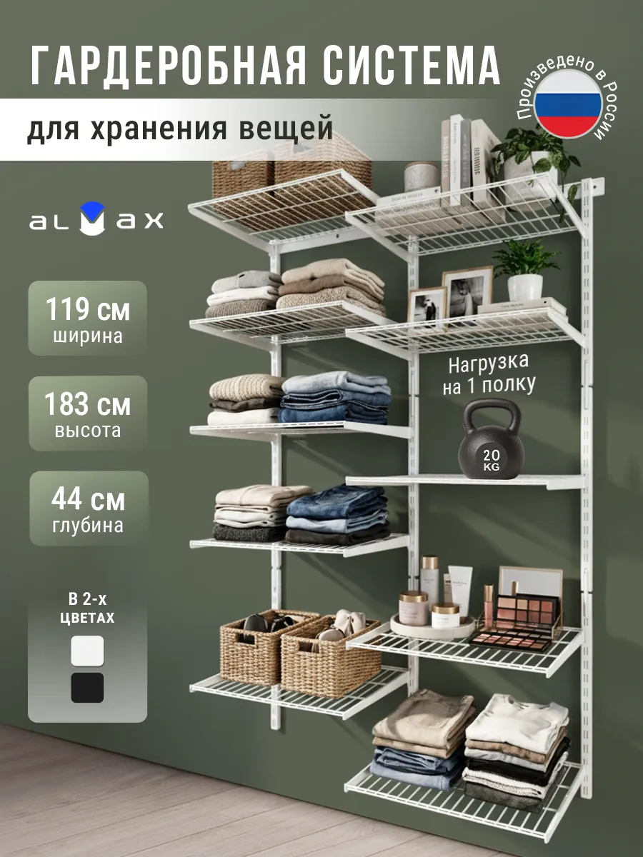 Гардеробная система хранения вещей для дома