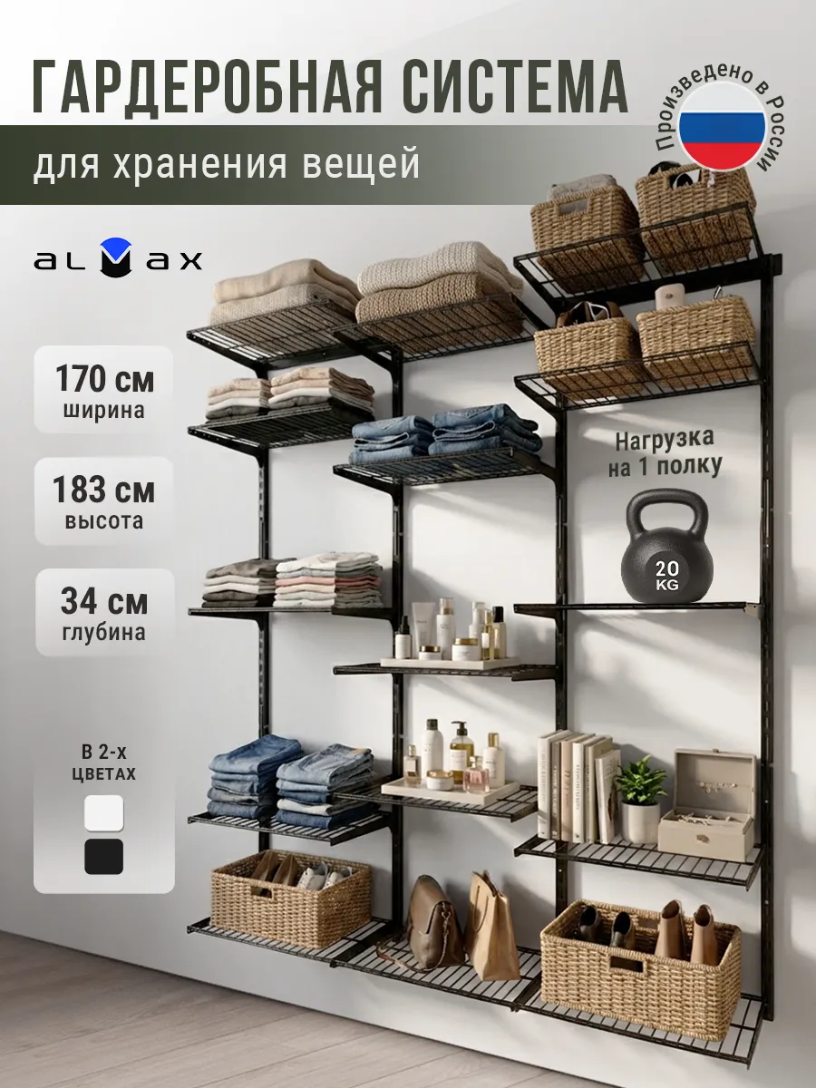 Гардеробная система хранения для дома