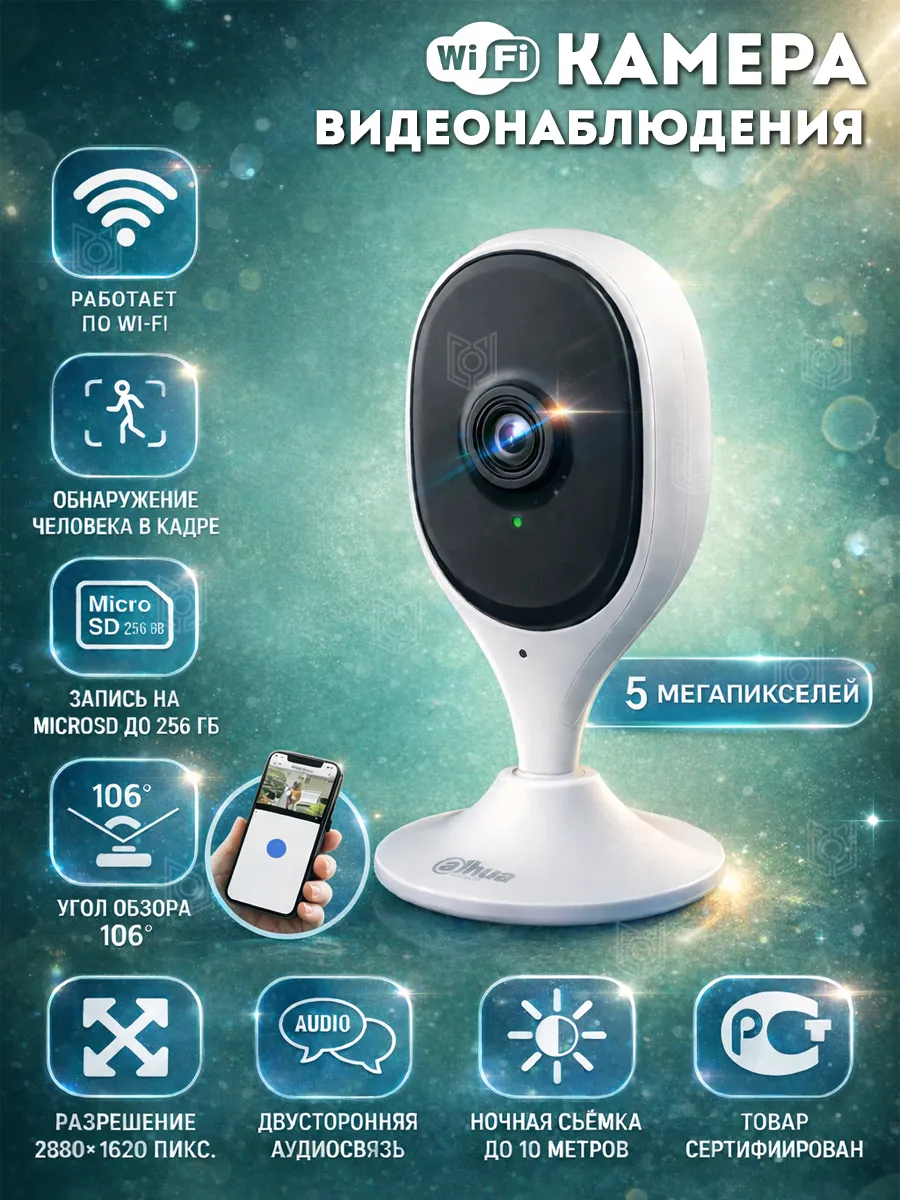 Камера видеонаблюдения для дома через телефон Wi-Fi