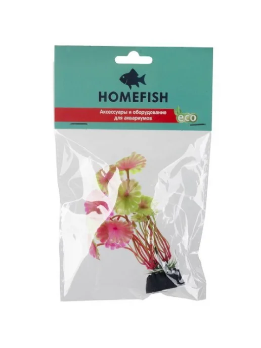 Homefish Растение для аквариума Гидрокотила с грузом, 10 см, зеленый, фото 2
