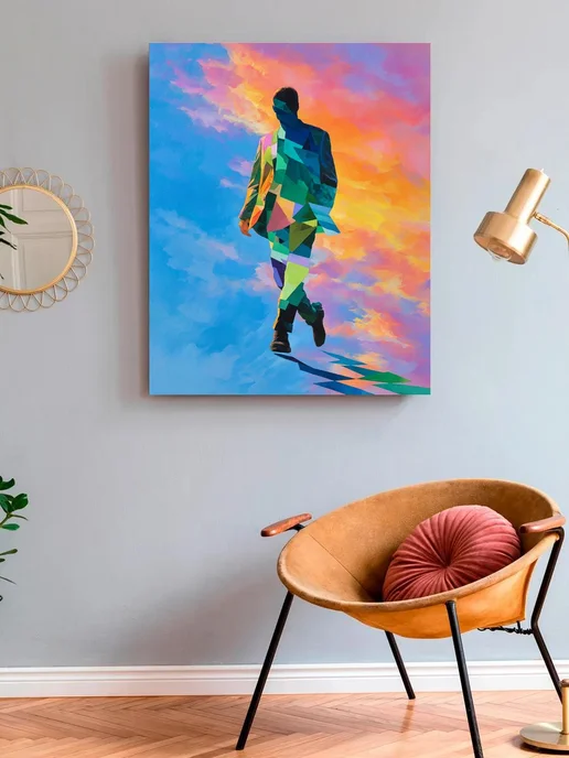 Art on Canvas Яркая прогулка Картина по номерам на холсте 40х50 см, 40x50 см, фото 3