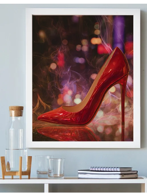 Art on Canvas Элегантная туфелька Картина по номерам на холсте 40х50 см, 40x50 см