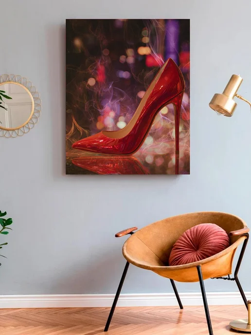 Art on Canvas Элегантная туфелька Картина по номерам на холсте 40х50 см, 40x50 см, фото 3