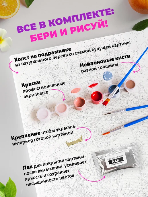 Art on Canvas Элегантная туфелька Картина по номерам на холсте 40х50 см, 40x50 см, фото 7